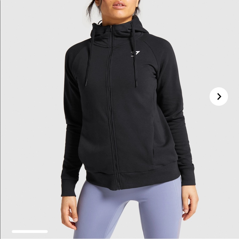 Gymshark zip up hoodie sweatshirt